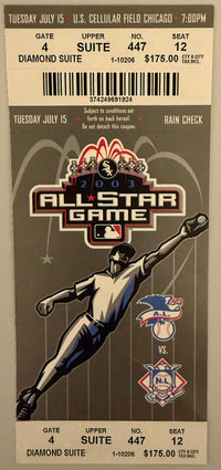 July 15, 2003, MLB All-Star Game, Chicago AL