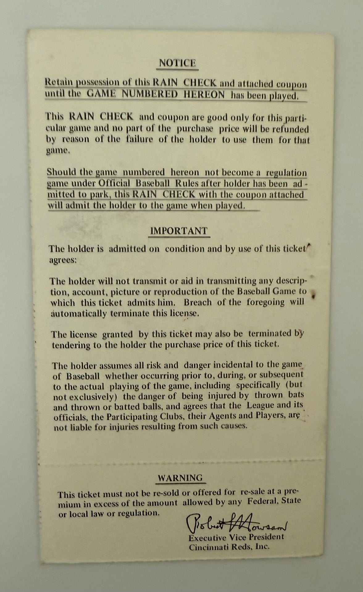 1970 NLCS Game Three, Cincinnati Riverfront Stadium