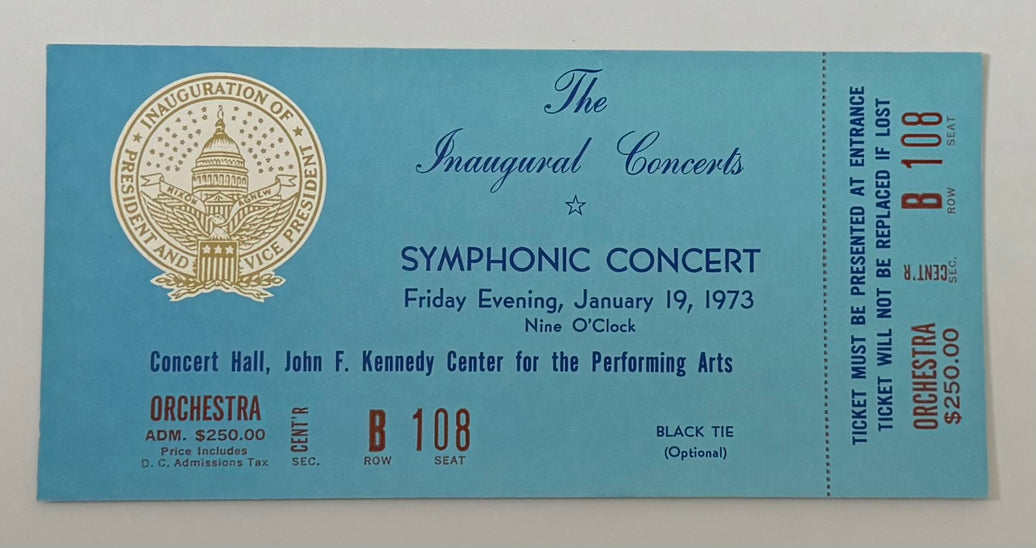 1973 A Symphonic Concert Prior to the Inauguration of Richard Nixon, January 19, 1973