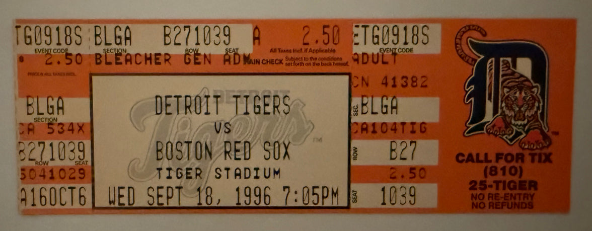September 18, 1996, Roger Clemens Strikes Out 20 Better for Second Time