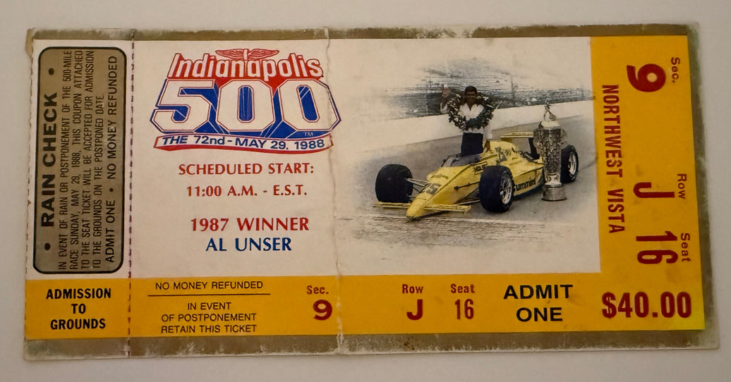 1988 Indianapolis 500, May 29, 1988, Crease