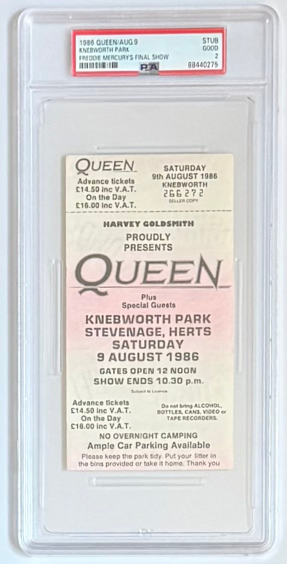 August 9, 1986, Queen at Knebworth Park, Freddie Murcury's Final Show, PSA 2