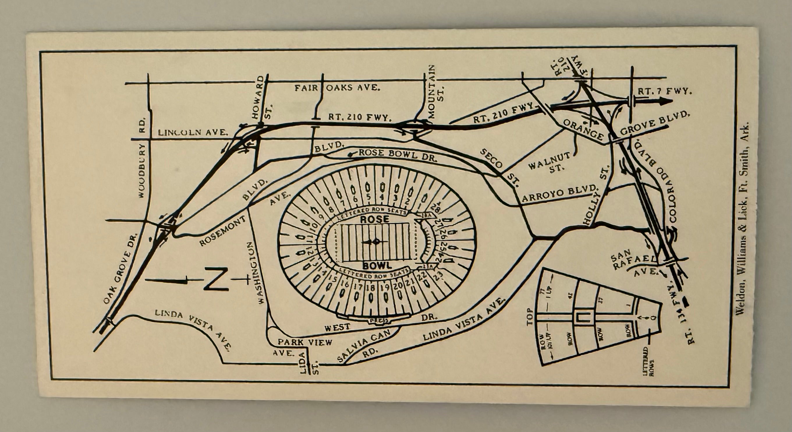 1/1/1990 Bo Schembechler Last College Football Game, 1990 Rose Bowl, University of Michigan