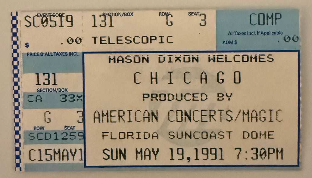 May 19, 1991, Chicago, Florida Suncoast Dome