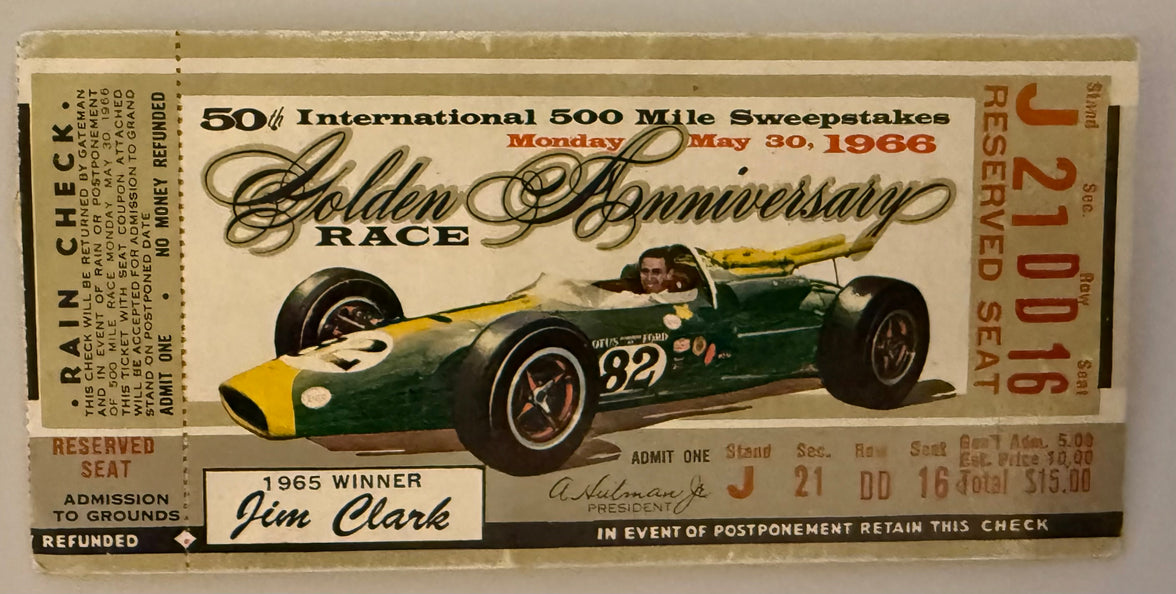 May 30, 1966, 50th Indianapolis 500