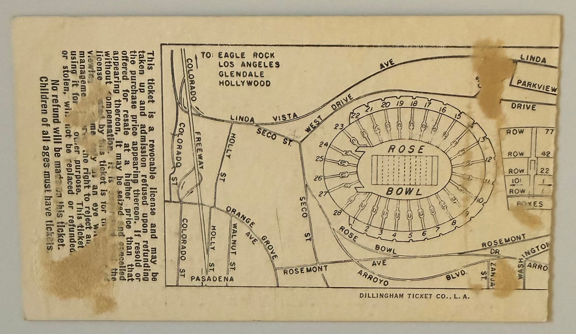 January 1, 1962, Rose Bowl Game, UCLA versus Minnesota