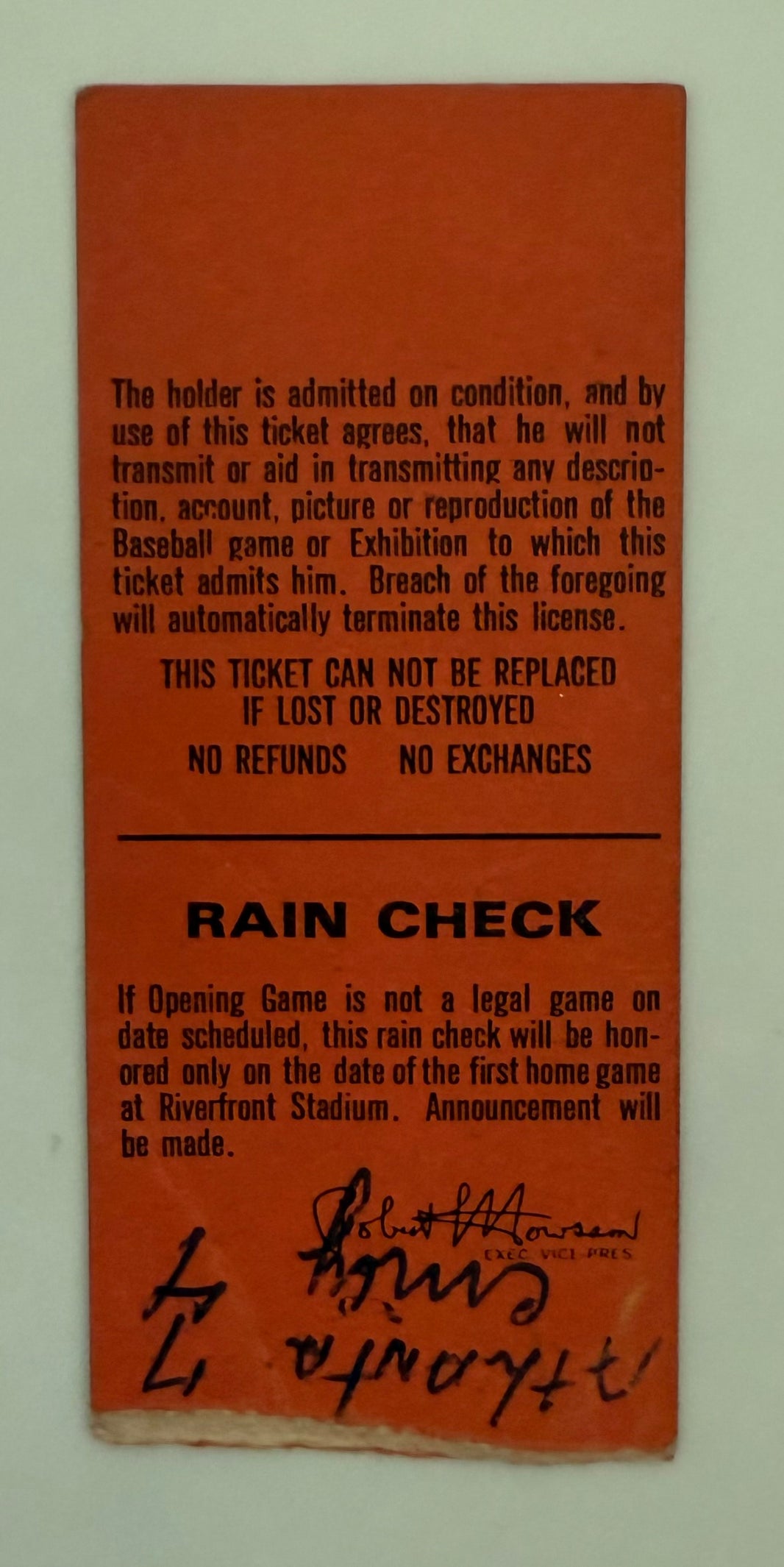 1971 Red's First Opening Day at Riverfront Stadium