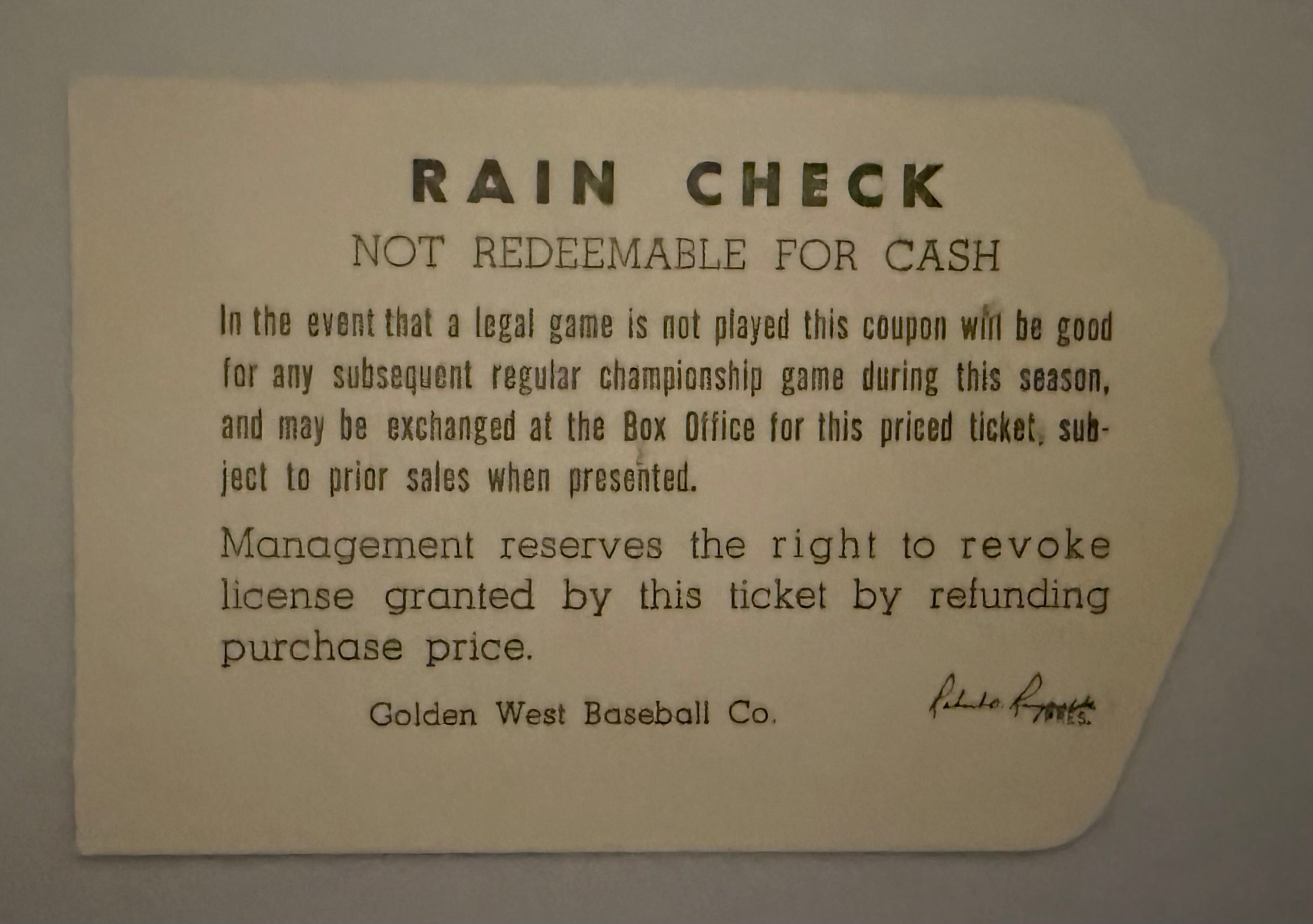 1966 First Game at Anaheim Stadium April 19, 1966 Die Cut