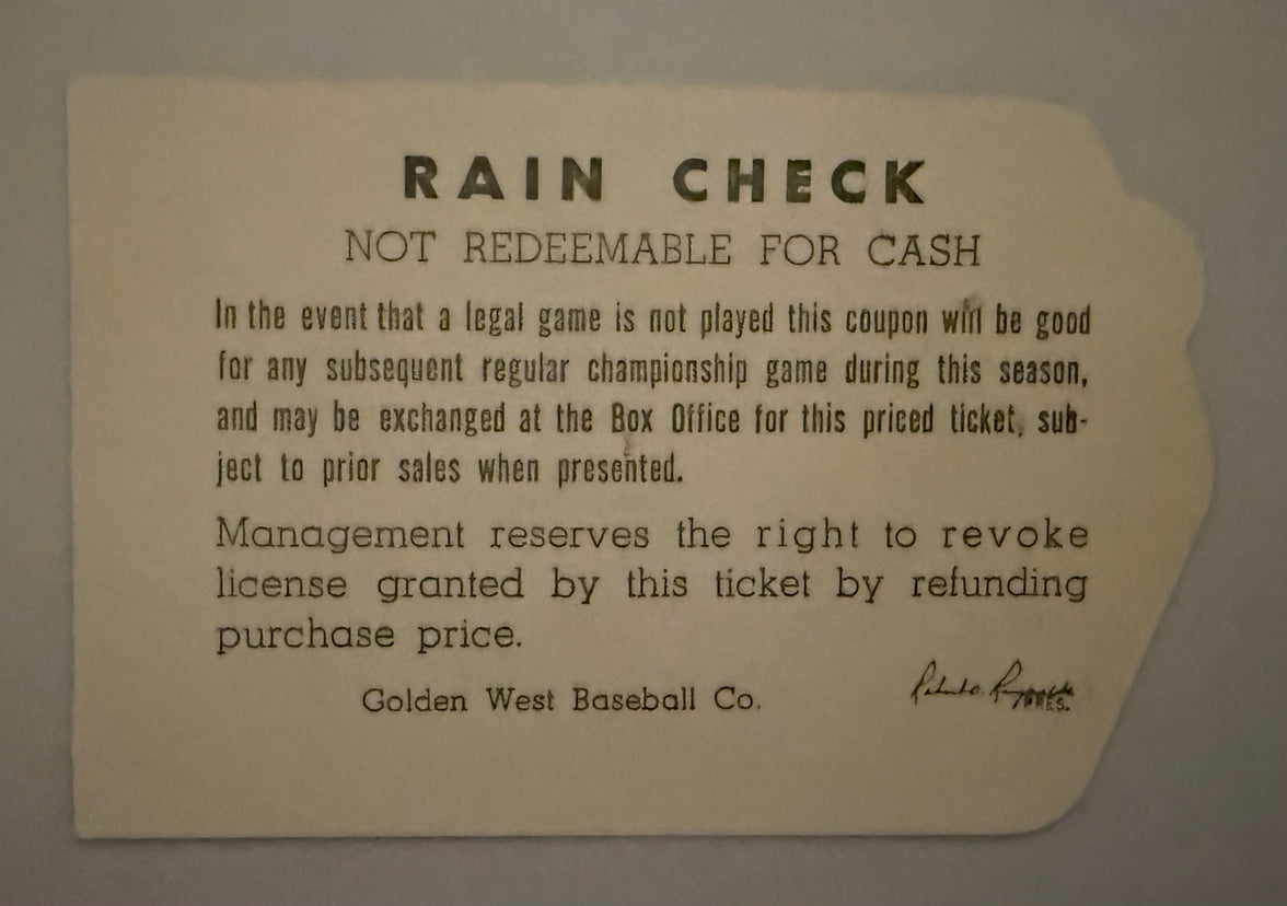 1966 First Game at Anaheim Stadium April 19, 1966 Die Cut