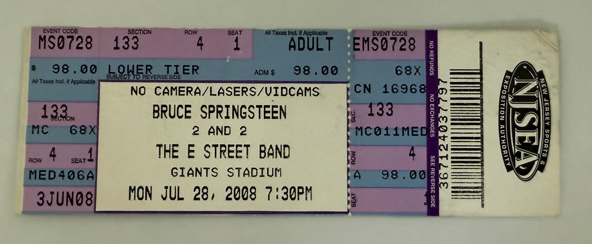 2008 Bruce Springsteen and the E St. Band at the Giants Stadium, July 28, 2008