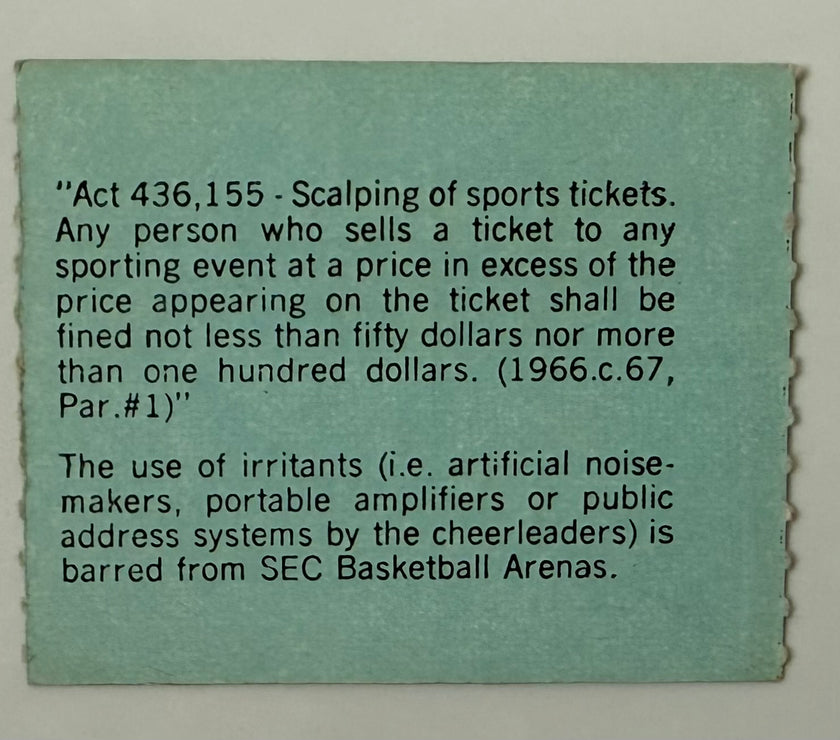 1979 LSU versus University of Kentucky at Rupp Arena, January 6, 1979
