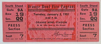 January 2, 1951, Orange Bowl Fire Pageant, Miami versus Clemson