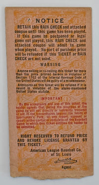 1944 World Series Game 3, Browns versus Cardinals (Condition)