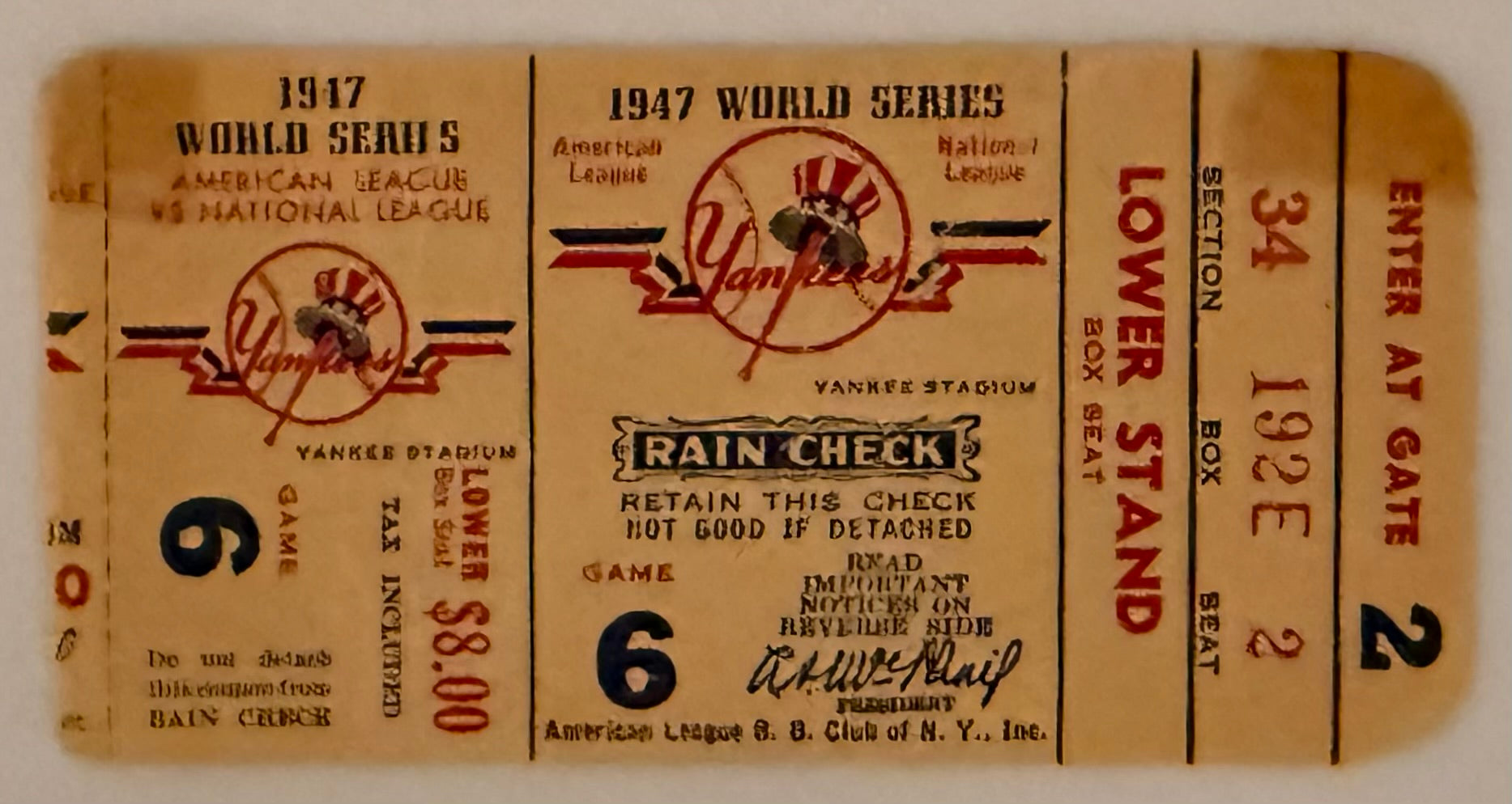 1947 World Series, Game 6, Yankees versus Dodgers, Jackie Robinson and Yogi Berra's First WS
