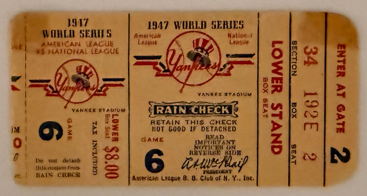 1947 World Series, Game 6, Yankees versus Dodgers, Jackie Robinson and Yogi Berra's First WS
