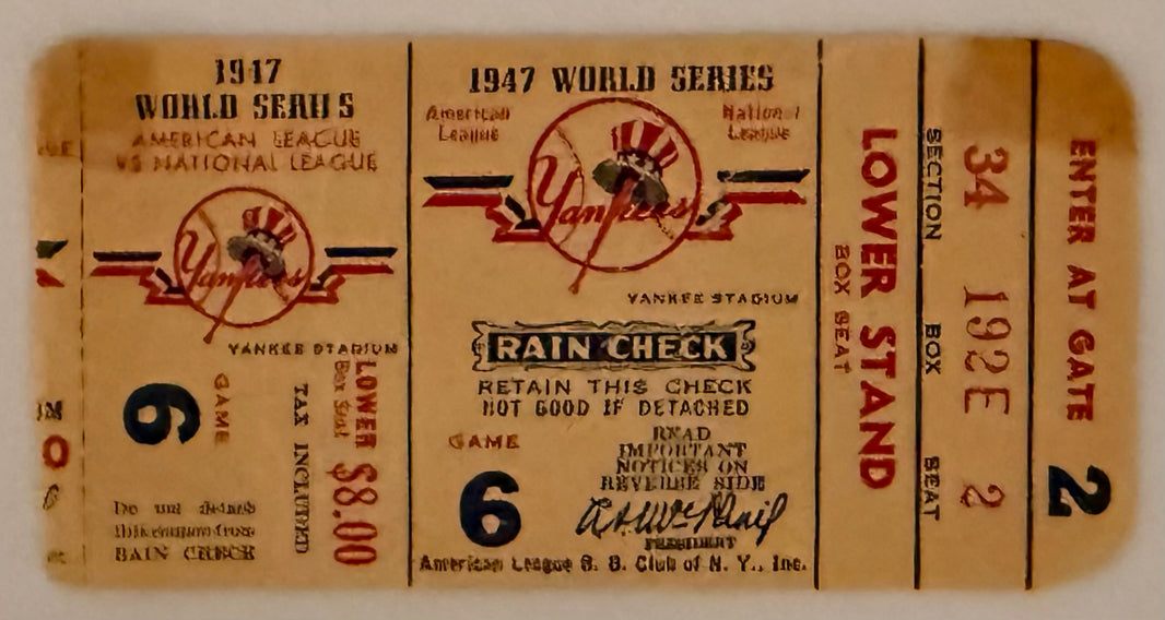 1947 World Series, Game 6, Yankees versus Dodgers, Jackie Robinson and Yogi Berra's First WS
