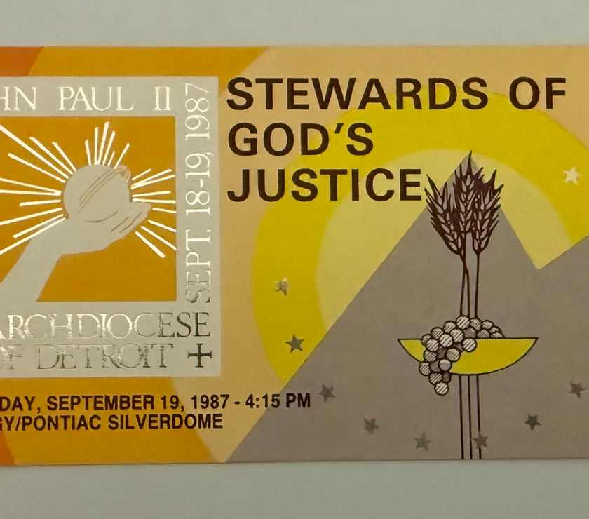1987 Pastoral Visit, Pope John Paul II, Pontiac Silver Dome, September 19, 1987