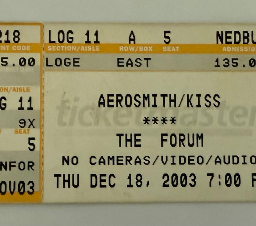 2003 Aerosmith and KISS at the Forum in Los Angeles, December 18, 2003