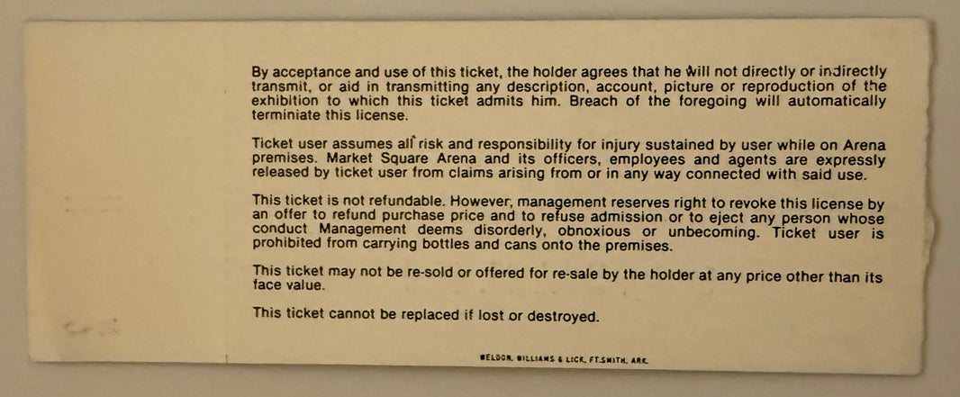 3/18/1979  1979 Mideast Regional NCAA Basketball Finals, Full Ticket Magic Johnson