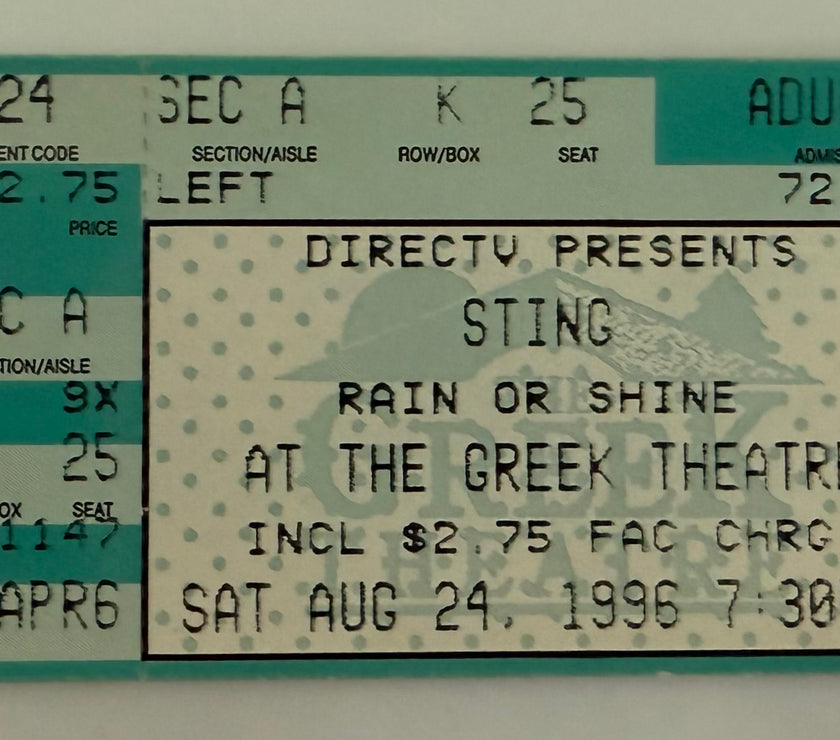 1996 Sting at the Greek Theatre, August 24, 1996