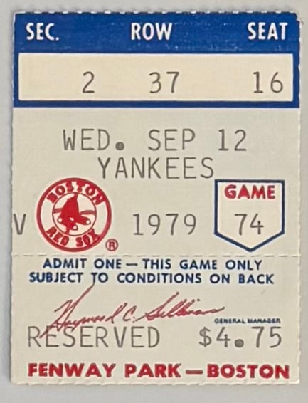 Carl Yastrzemski 3000 Hit - 9/12/1979