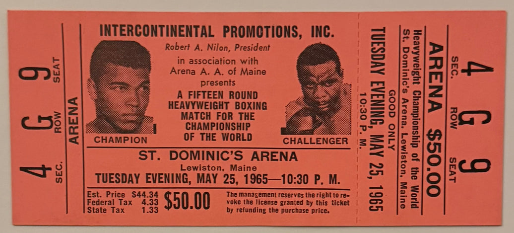 May 25, 1965, Clay/Ali Rematch versus Liston