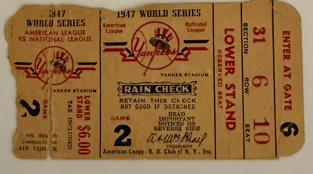 1947 World Series Game Two, Jackie Robinson/Yogi Berra