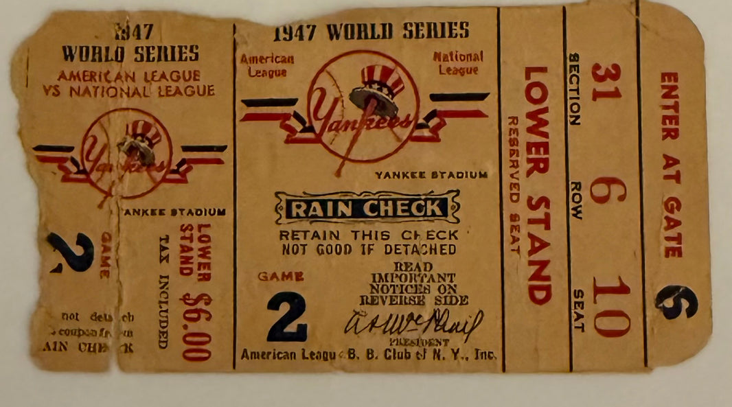 1947 World Series Game Two, Jackie Robinson/Yogi Berra