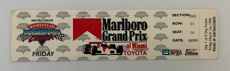 1996 Marlboro Grand Prix of Miami, 3/1/1996