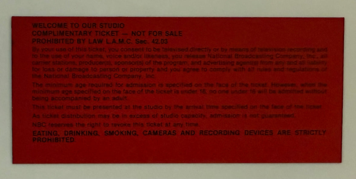 1987 Tonight Show with Johnny Carson, October 27, 1987