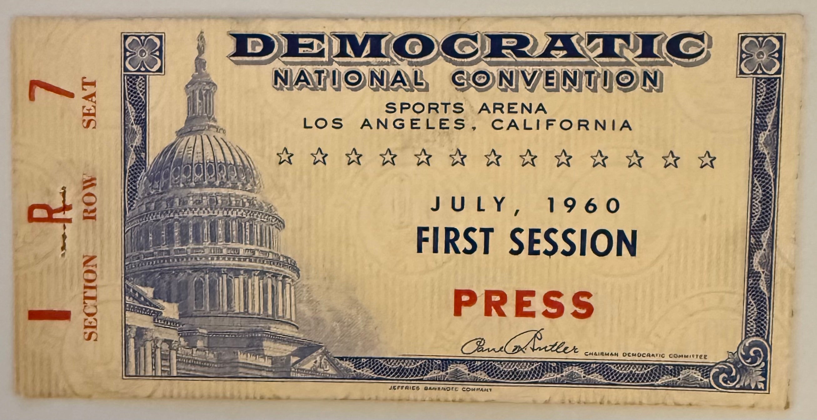 July 1960, Democratic National Convention, Session One - JFK (ST)