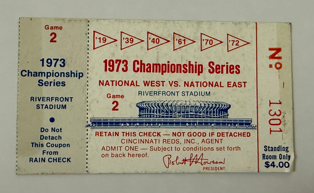 1973 NLCS between Cincinnati Reds and New York Mets, Game 2 at Riverfront Stadium