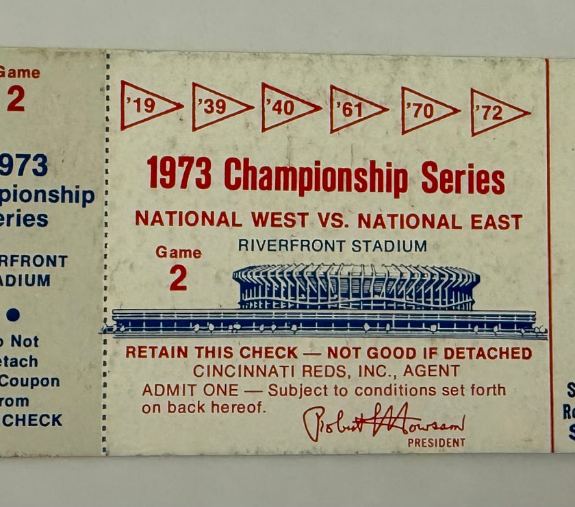 1973 NLCS between Cincinnati Reds and New York Mets, Game 2 at Riverfront Stadium