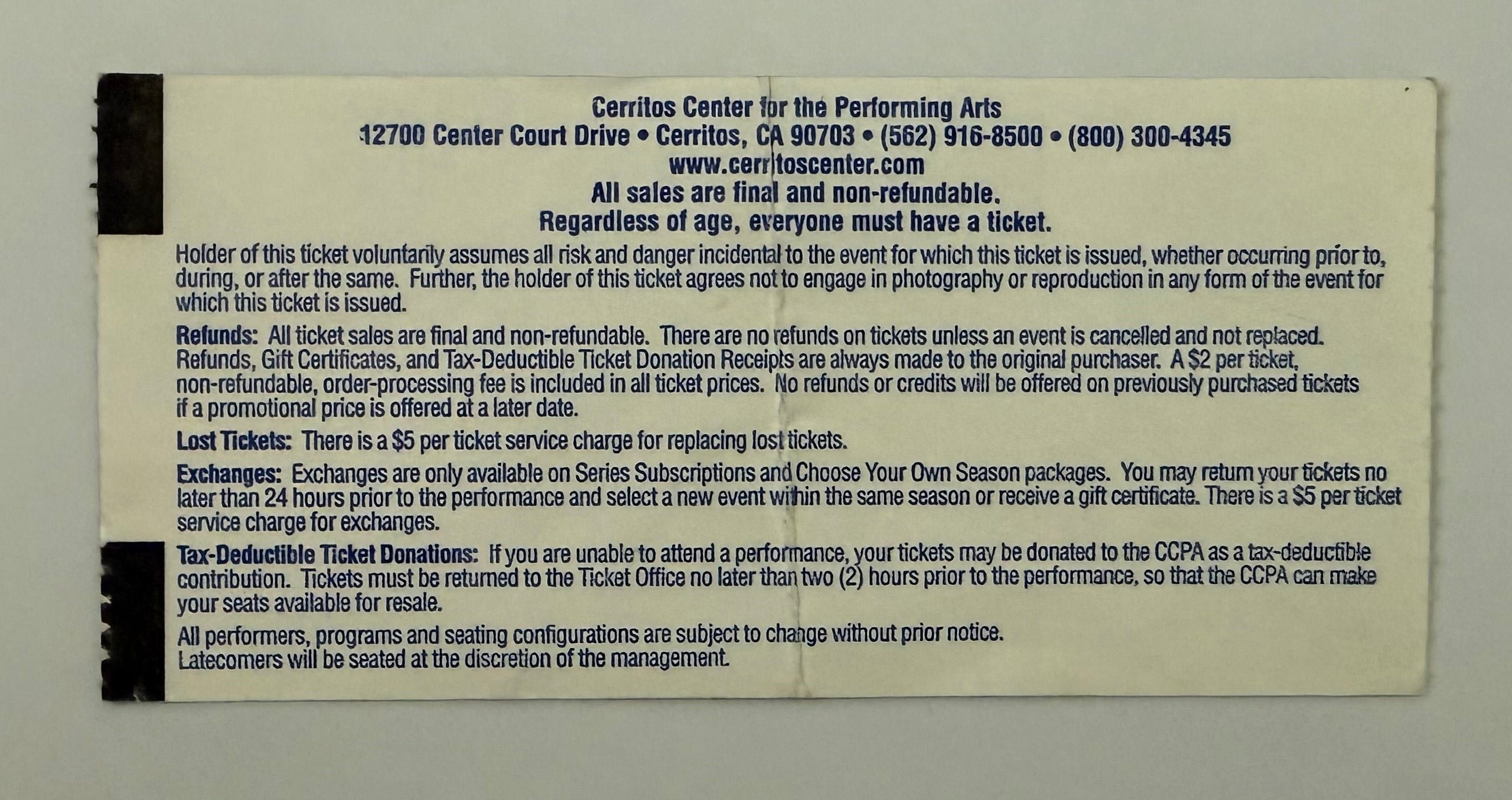 2007 Broadway Series of Cats, May 12, 2007
