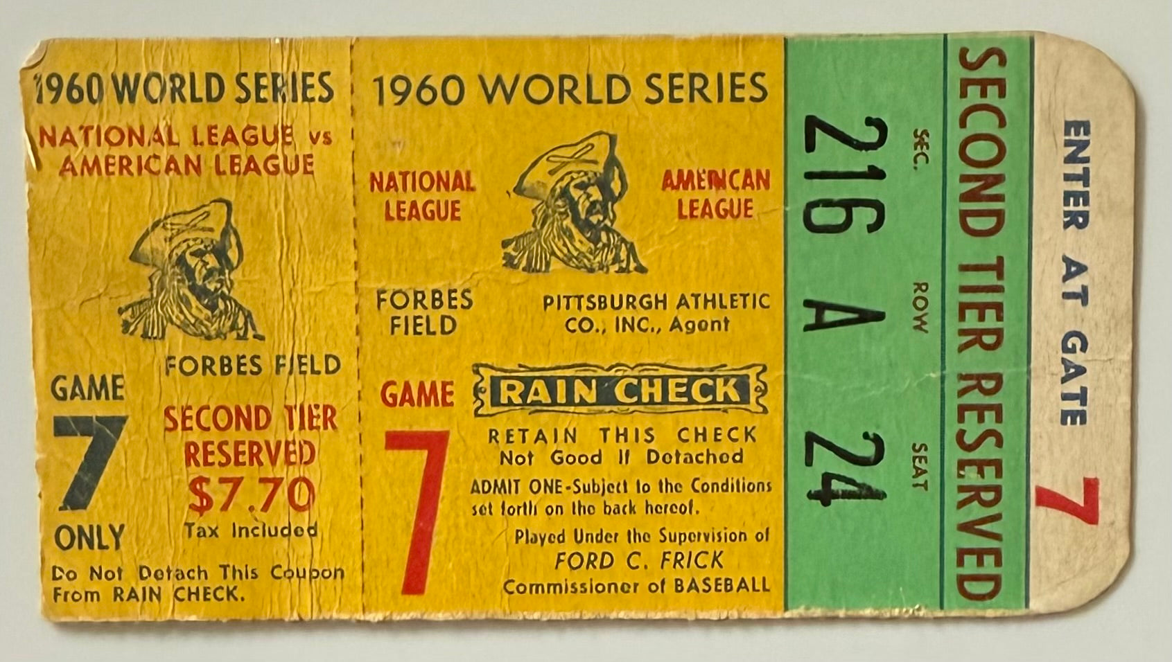 1960 World Series Game 7, Bill Mazeroski Walk Off Home Run