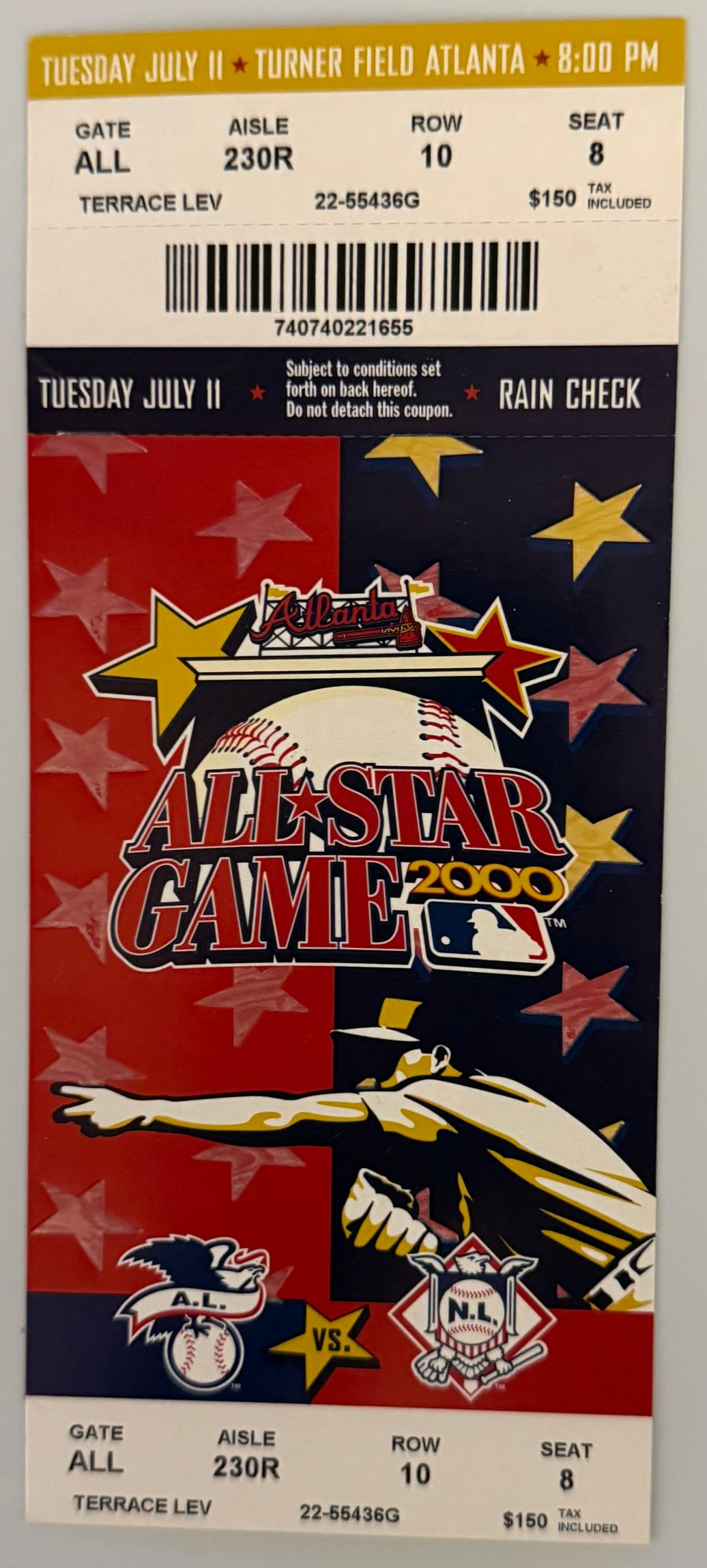 July 11, 2000, 2000 MLB All-Star Game, Atlanta