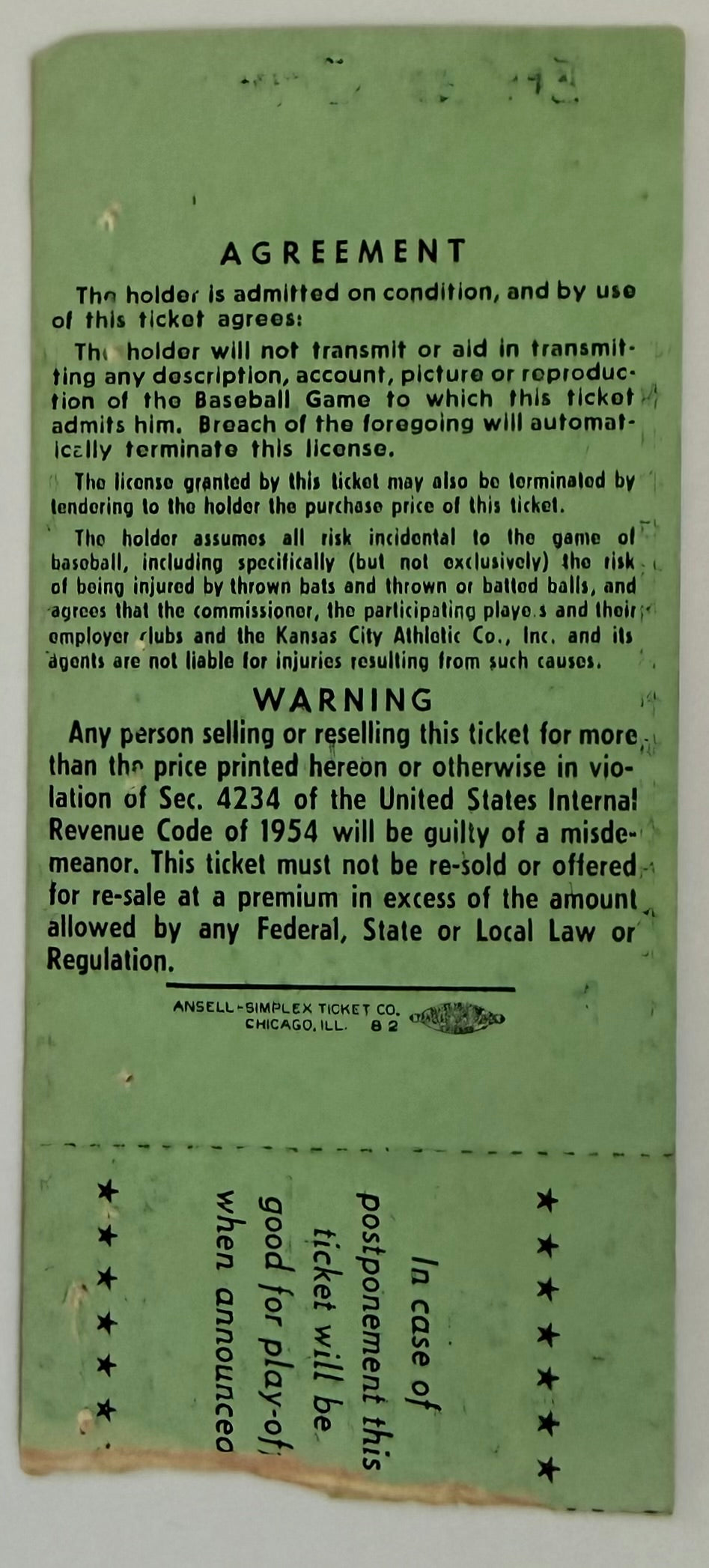 July 11, 1960, MLB All-Star Game