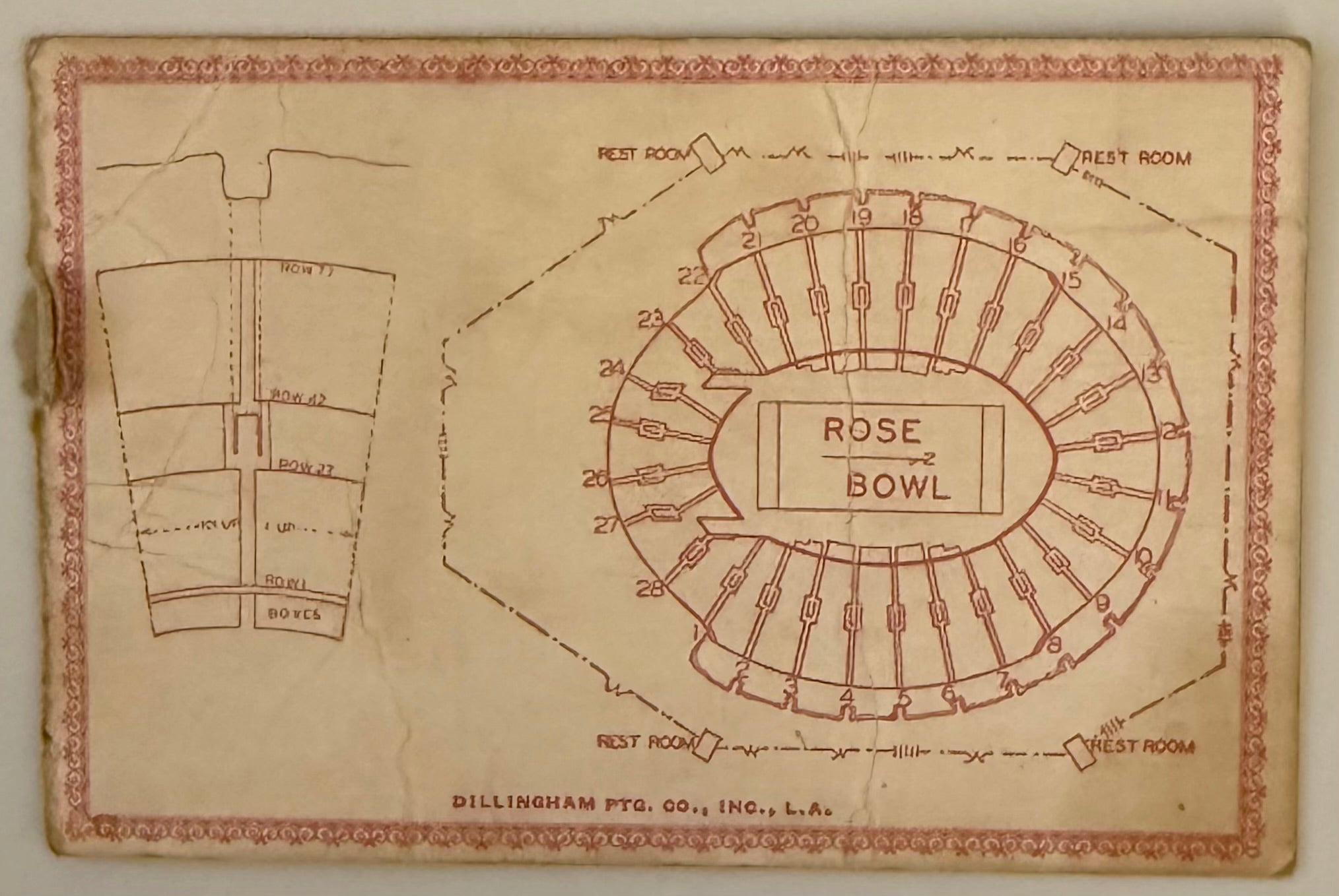 January 2, 1933, Rose Bowl Game, Pittsburgh versus Southern California, Condition