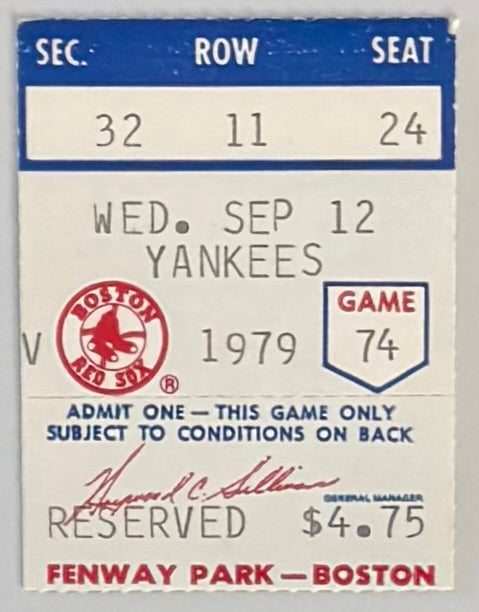 Carl Yastrzemski 3000 Hit - 9/12/1979