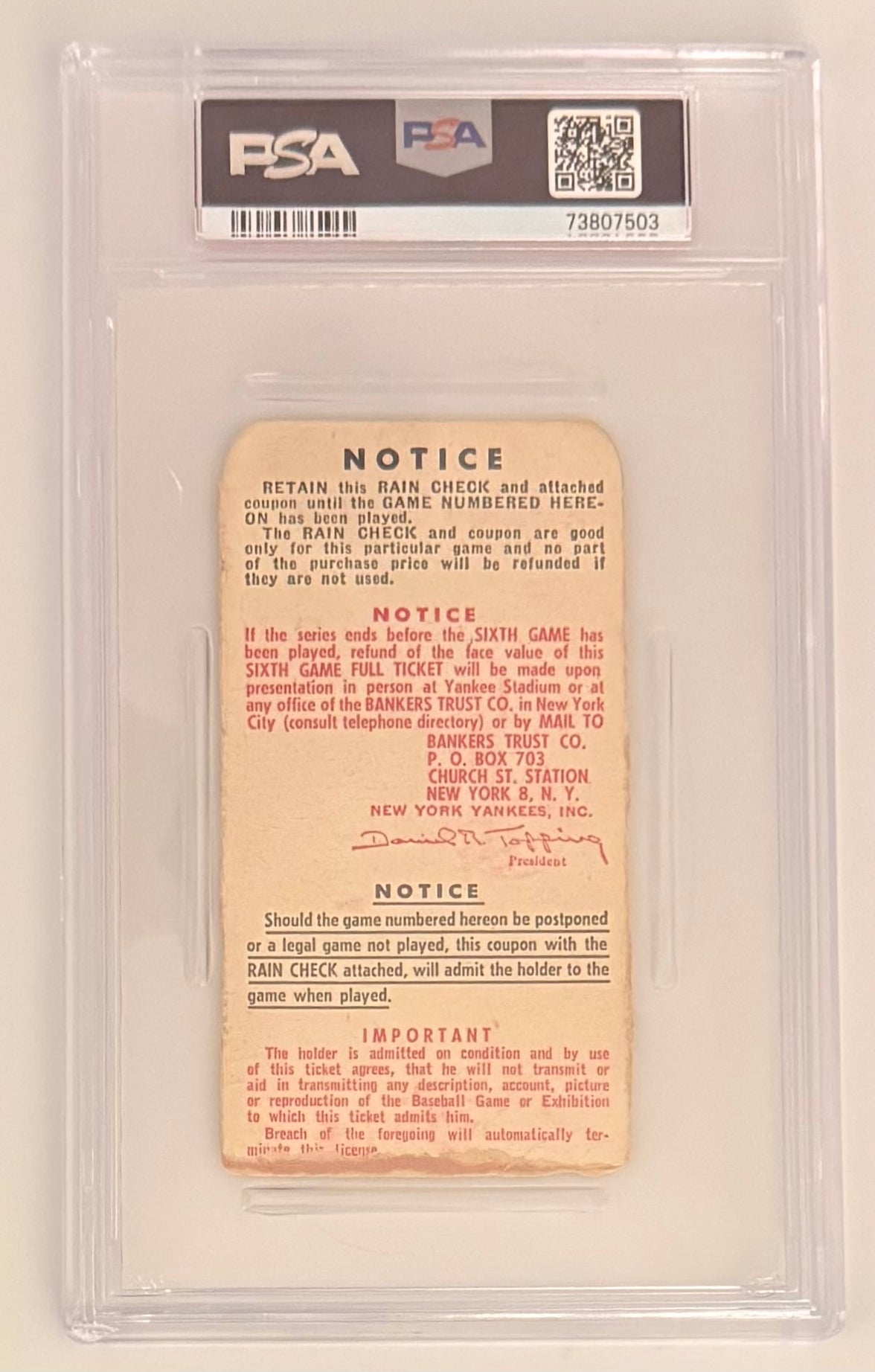 1951 World Series Game 6, Joe DiMaggio's Last Game