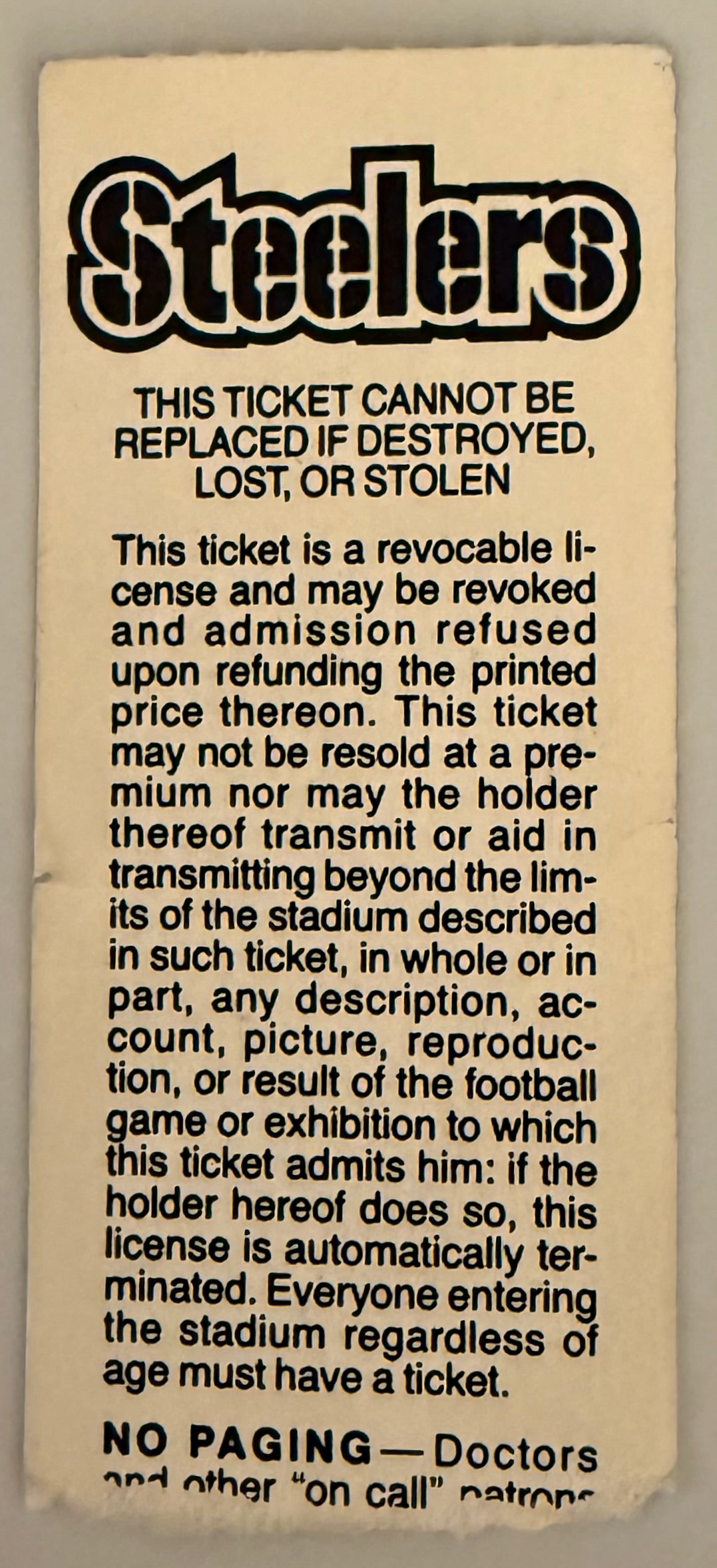 12/22/91 Chuck Noll Pittsburgh Steelers Final Game Coached