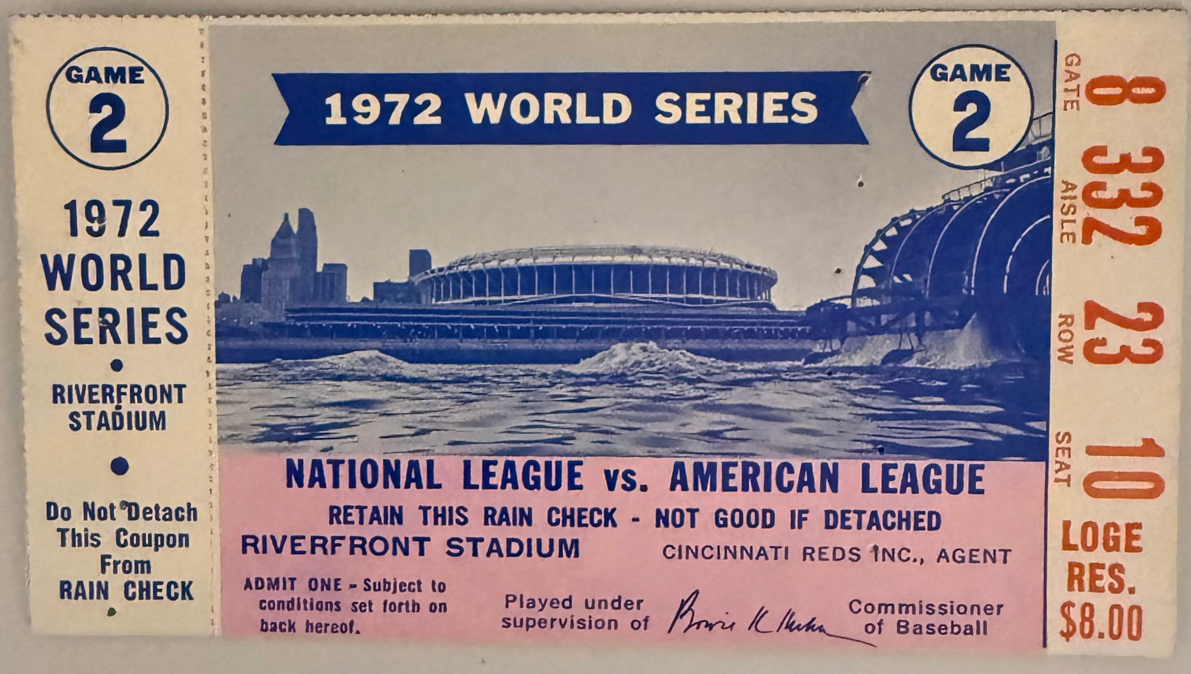 1972 World Series Game Two, Reds versus Athletics, Jackie Robinson Final Public Appearance