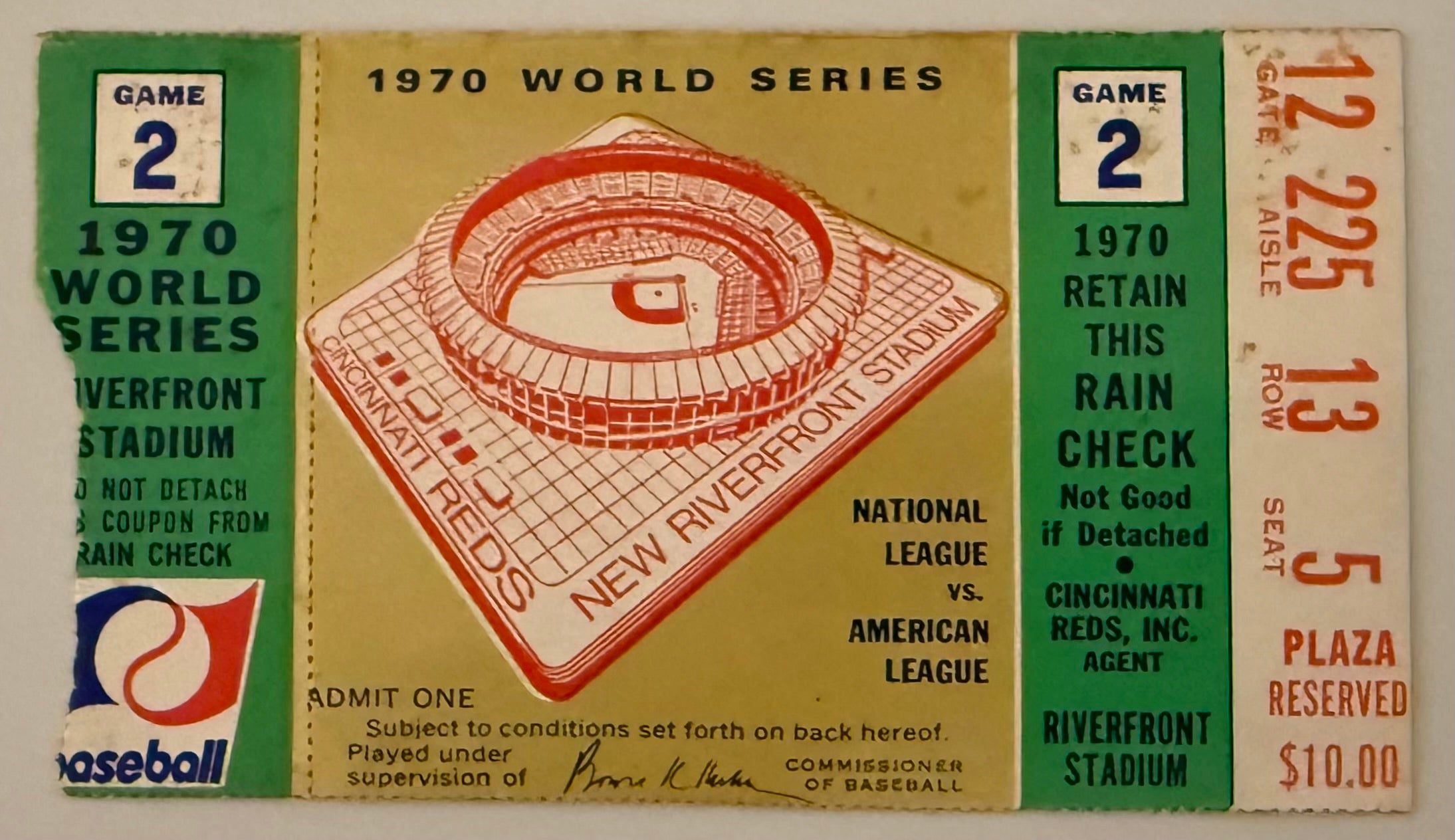 1970 World Series Game 2, Cincinnati Reds versus Baltimore Orioles