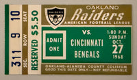 10/27/1968 Bengals First Season, Game 7 at Oakland