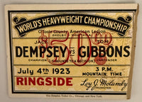 July 4, 1923, Dempsey - Gibbons Heavyweight Fight, The Fight that Broke a Town, Paper Loss on Reverse