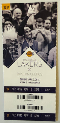 April 3, 2016, Kobe Bryant Final Game versus Boston
