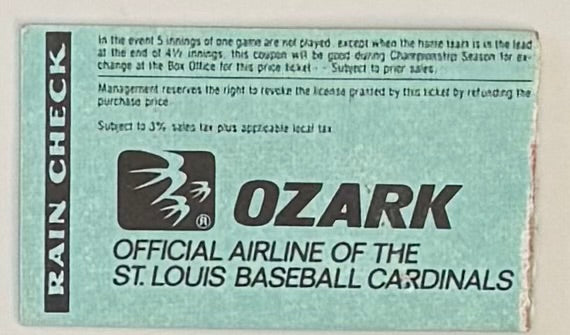 August 13, 1979, Lou Brock Achieves 3000th Hit, VG