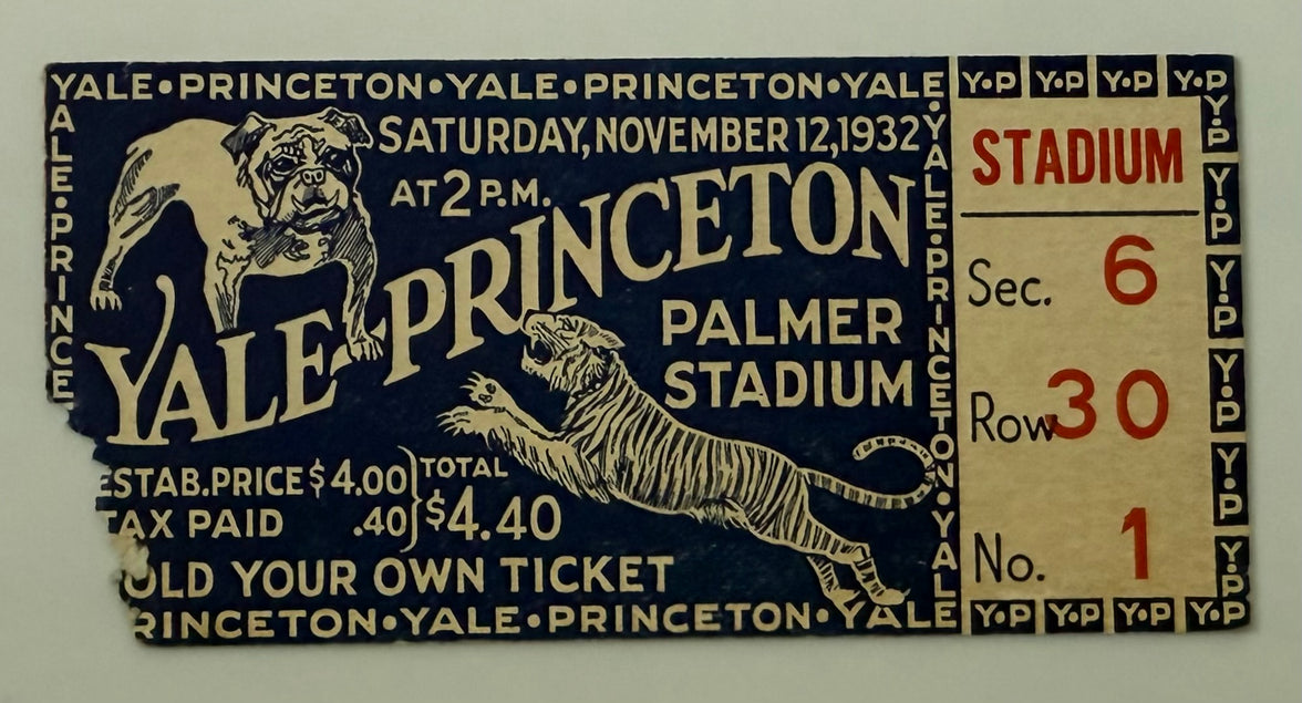 1932 Yale versus Princeton at Palmer Stadium, November 12, 1932