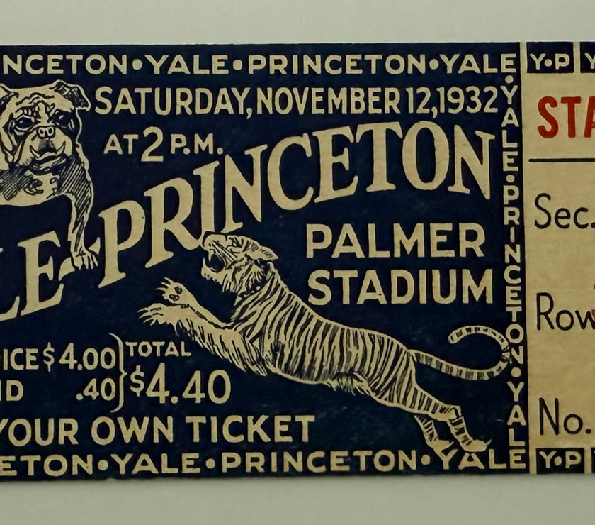 1932 Yale versus Princeton at Palmer Stadium, November 12, 1932