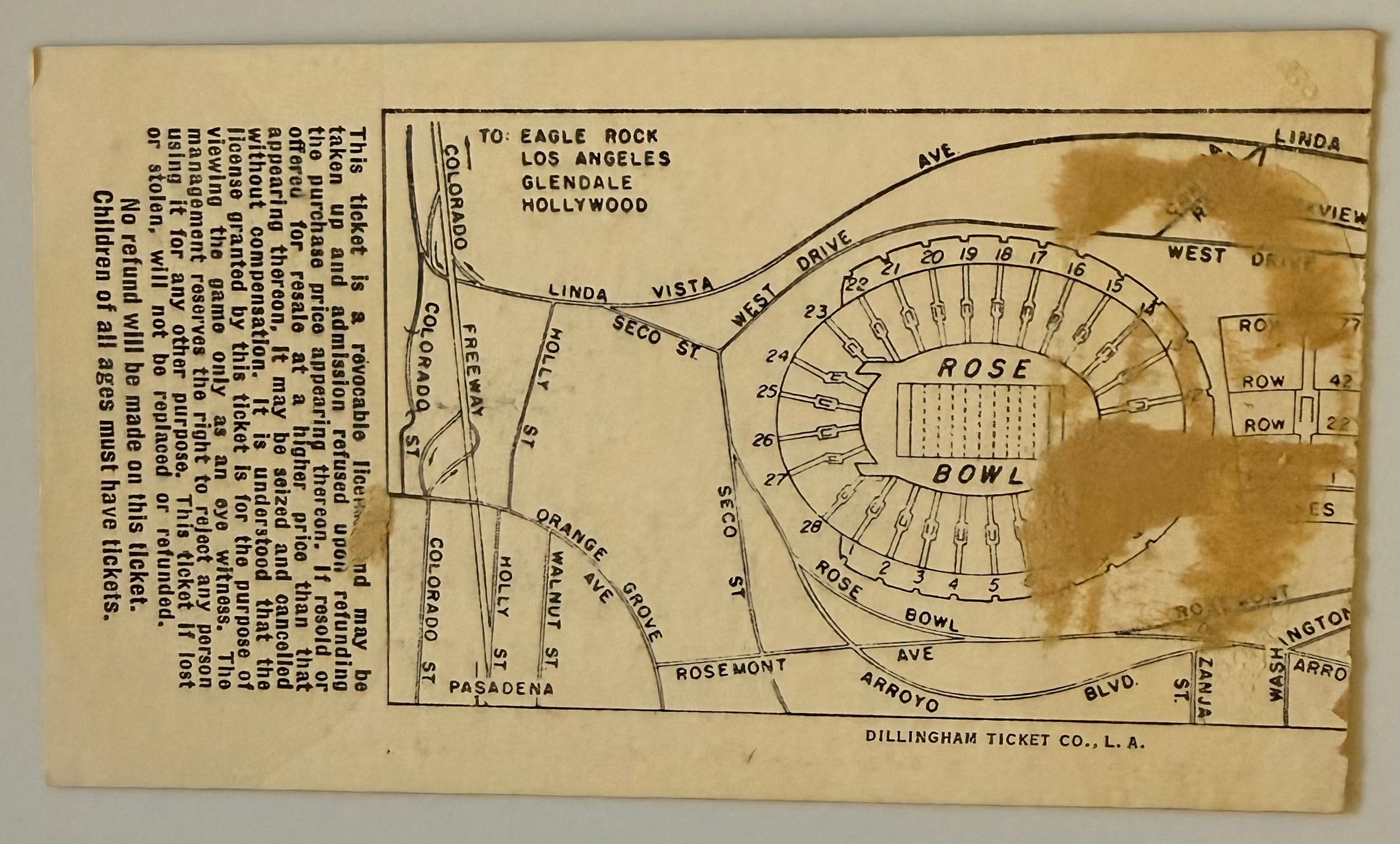 January 1, 1962, Rose Bowl Game, UCLA versus Minnesota (C)